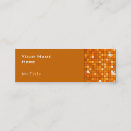 Minitarjeta De Visita naranja disqueta Naranja lateral delgado