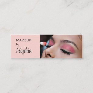 Minitarjeta De Visita Negocio Miniatura de Maquillaje Fotográfico con Gu