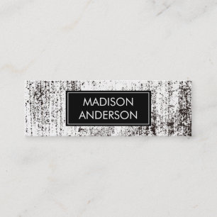 Minitarjeta De Visita Negro Grunge