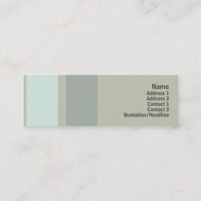 Minitarjeta De Visita Neutralidad - flaca (Anverso)