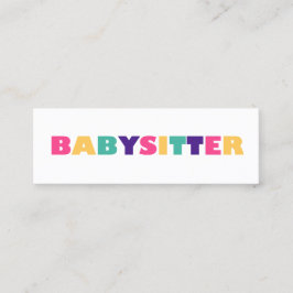 Minitarjeta De Visita Niñera