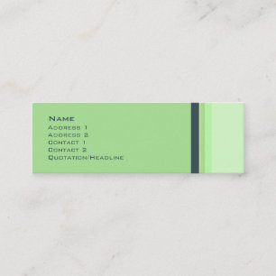 Minitarjeta De Visita No. 0037 de las rayas