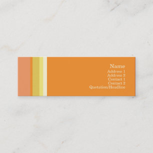 Minitarjeta De Visita No. 0142 de las rayas