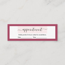 Nombramiento de caligrafía elegante de estilo mode