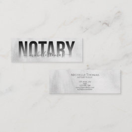 Minitarjeta De Visita Notary Loan Signing Agent Profesional Simple