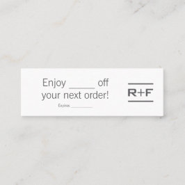 Minitarjeta De Visita Notecnológicos de cupón