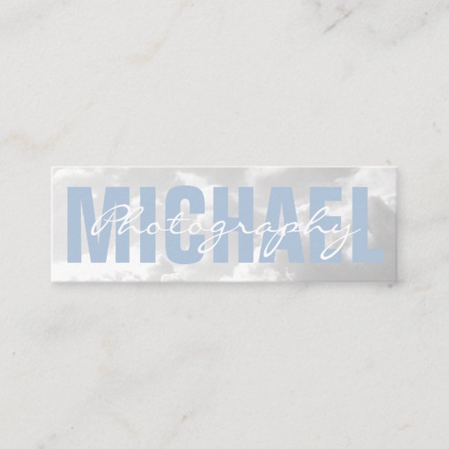 Minitarjeta De Visita Nubes | Fotografía (Anverso)