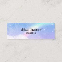 Minitarjeta De Visita Nubes mágicas pasteles y arcoiris