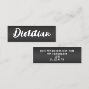Minitarjeta De Visita Nutrición dietista de alimentos