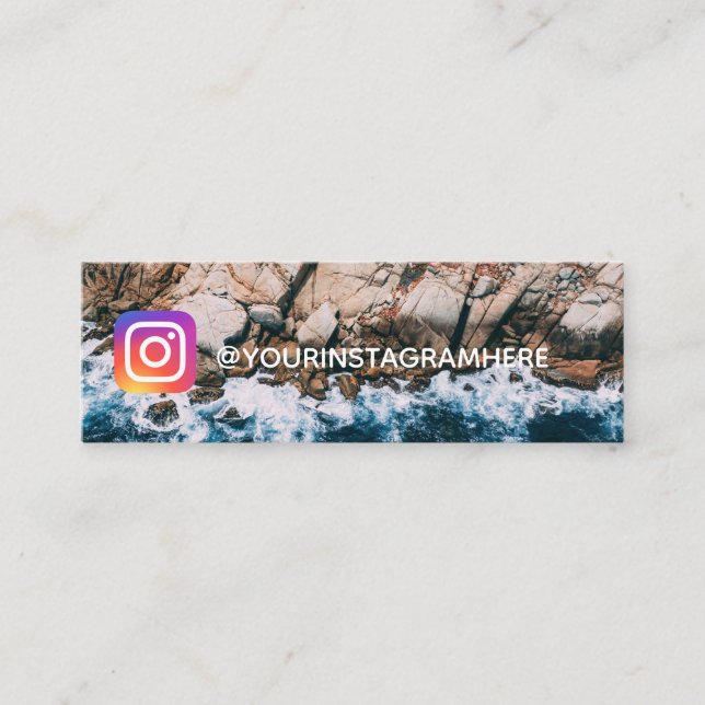 Minitarjeta De Visita Océano y playa (Anverso)