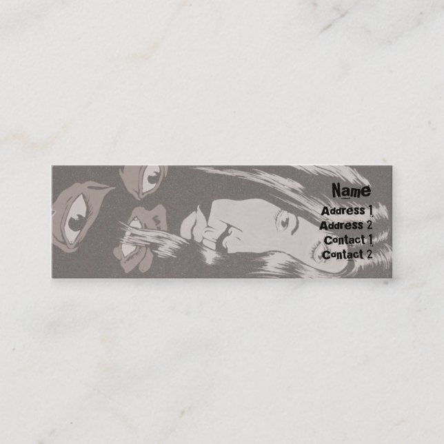 Minitarjeta De Visita Ojos - flacos (Anverso)