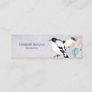 Minitarjeta De Visita OPCIONES DE PAPEL/TAMAÑO/FORMA DE Aves Relajantes 