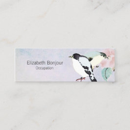 Minitarjeta De Visita OPCIONES DE PAPEL/TAMAÑO/FORMA DE Aves Relajantes 