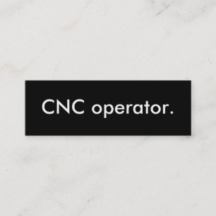Minitarjeta De Visita operador cnc.