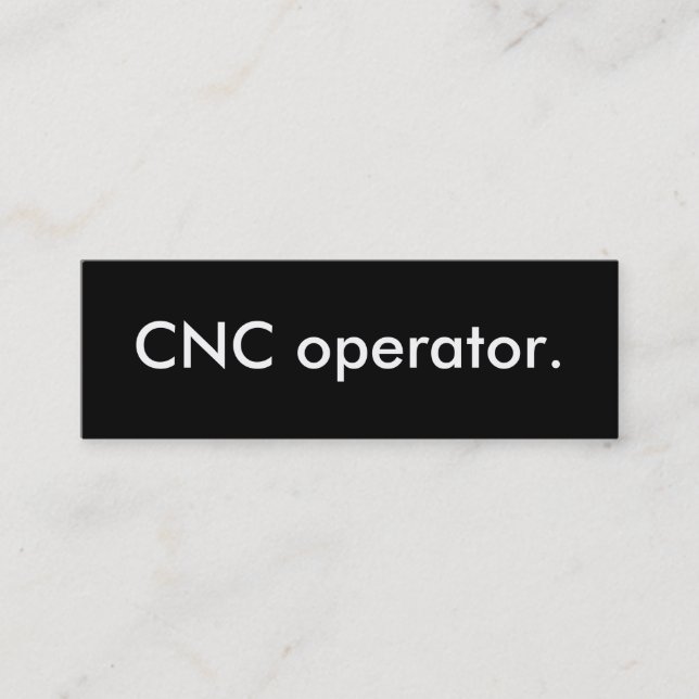 Minitarjeta De Visita operador cnc. (Anverso)
