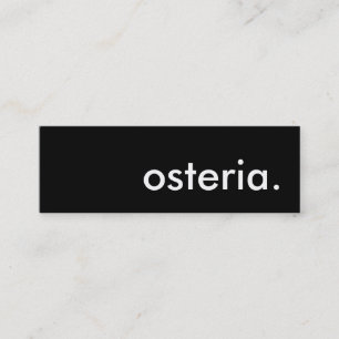 Minitarjeta De Visita osteria.