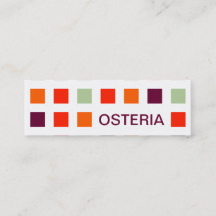 Minitarjeta De Visita OSTERIA (cuadrados mod)
