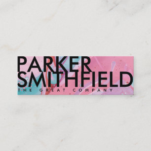 Minitarjeta De Visita Paint Pour