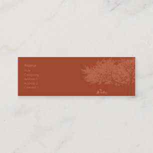 Minitarjeta De Visita Pájaros rojos - flacos