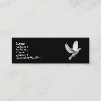 Minitarjeta De Visita Paloma del blanco