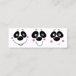Minitarjeta De Visita Pandas Kindness Cards