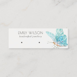 Minitarjeta De Visita Pantalla Cute Dreamy Blue Aqua Butterfly Earl
