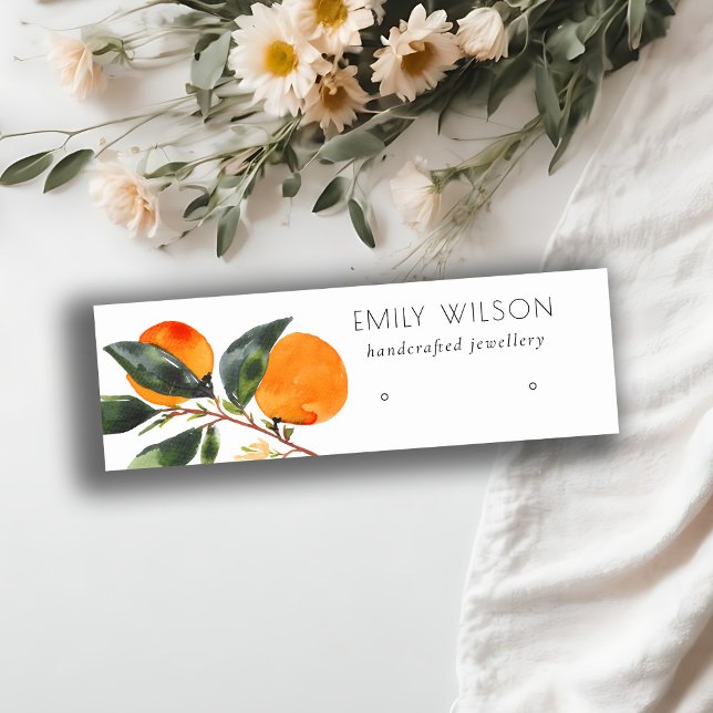 Minitarjeta De Visita Pantalla Cute Tropical Boho Mandarin Stud Earl (Subido por el creador)