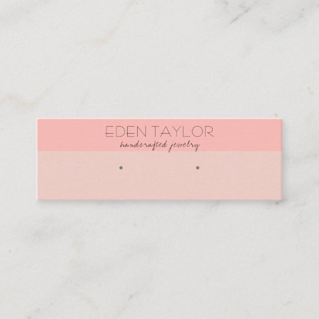 Minitarjeta De Visita Pantalla de anclaje de cuero rosado (Anverso)