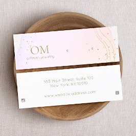 Minitarjeta De Visita Pantalla de color de agua rosa abstracto Mini