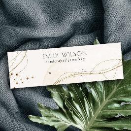 Minitarjeta De Visita Pantalla De Conducción Del Purpurina Marfil Gold S