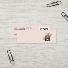Minitarjeta De Visita Pantalla de conexión Rubor con logotipo simple con