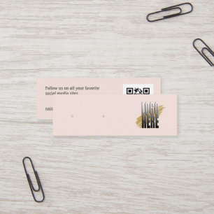 Minitarjeta De Visita Pantalla de conexión Rubor con logotipo simple con