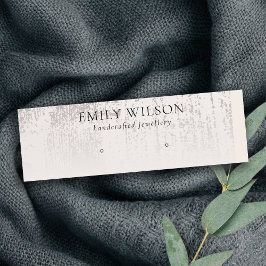 Minitarjeta De Visita Pantalla de ganancia de grano plateado abstracta