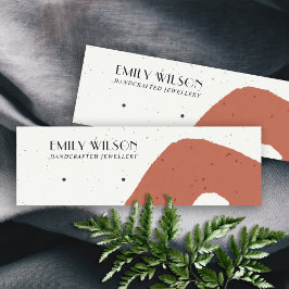 MINITARJETA DE VISITA PANTALLA DE GANANCIAS DE TERRACOTTA CERAMICA ABSTR