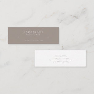 Minitarjeta De Visita Pantalla de joyas Neutral Minimalista