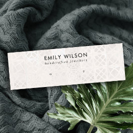 MINITARJETA DE VISITA PANTALLA DE TEXTURA DE BLANCO-MARROQUÍES DE BALDOS