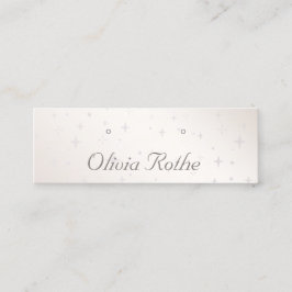 Minitarjeta De Visita Pantalla Delicada De Tejido De Estrellas