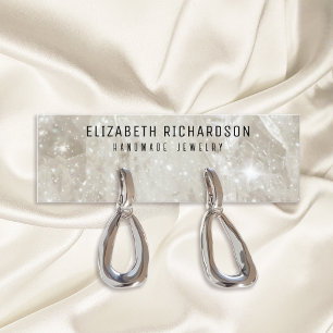 Minitarjeta De Visita Pantalla Glam Elegant Crystal Diamond Jewelry