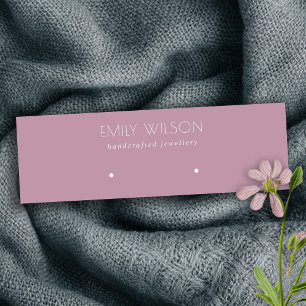 Minitarjeta De Visita Pantalla Mínima Sencilla Dusky De Collar Púrpura