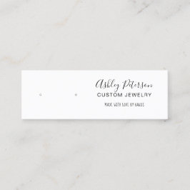 Minitarjeta De Visita pantalla minimalista de andadura de joyas en blanc