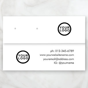 Minitarjeta De Visita Pantalla Minimalista de emparejamiento de joyas