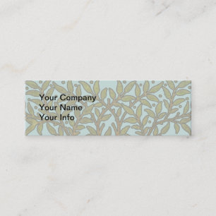 Minitarjeta De Visita Papel pintado floral de William Morris Tree Frieze