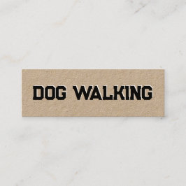 Minitarjeta De Visita Paseo de perros