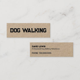 Minitarjeta De Visita Paseo de perros