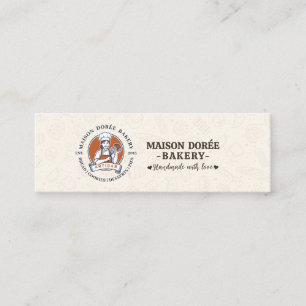 Minitarjeta De Visita Pastelería Tienda Pastelero Postres Dulces Torta P