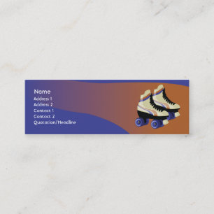 Minitarjeta De Visita Patines - flacos