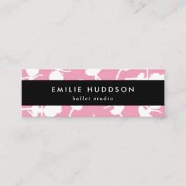 Minitarjeta De Visita Patrón Ballerina, profesor de ballet, estudio de d