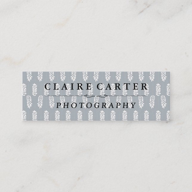 Minitarjeta De Visita Patrón botánico | Fotógrafo (Anverso)