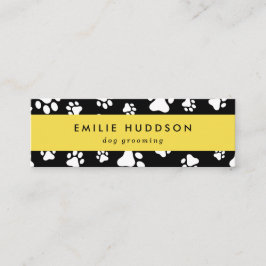 Minitarjeta De Visita Patrón De Paws, Perro Groomer, Perro Walker, Tiend