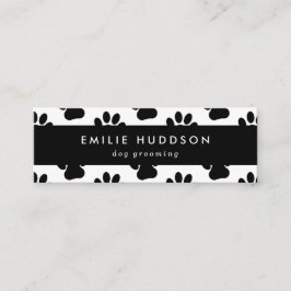 Minitarjeta De Visita Patrón De Paws, Perro Groomer, Perro Walker, Tiend